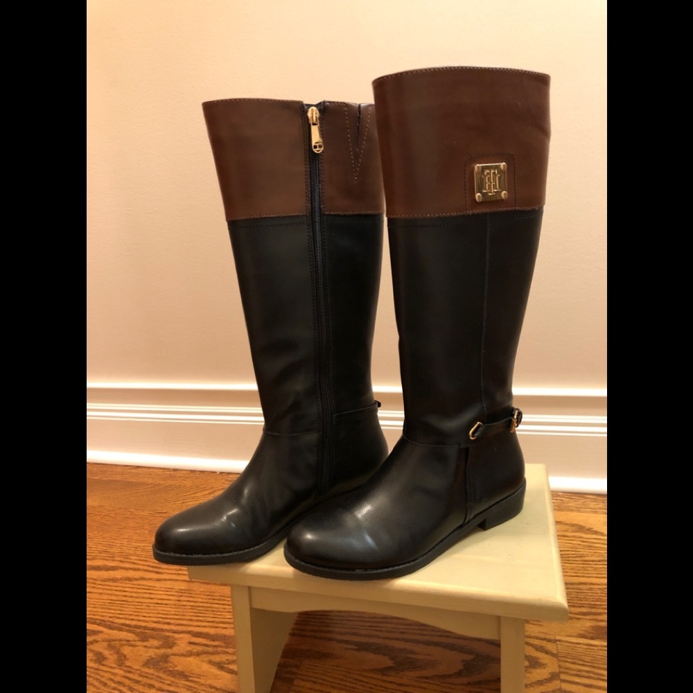 COPY - Tommy Hilfiger Black Brown Boots